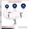 Service Caster 4 Inch Solid Polyurethane Caster Set with Ball Bearings 2 Swivel 2 Rigid SCC-20S420-SPUB-2-R-2 - alternate 4